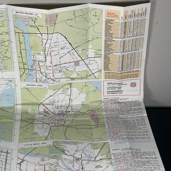 Phillips 66 Arkansas Louisiana Mississippi Map‎ - Picture 4 of 10